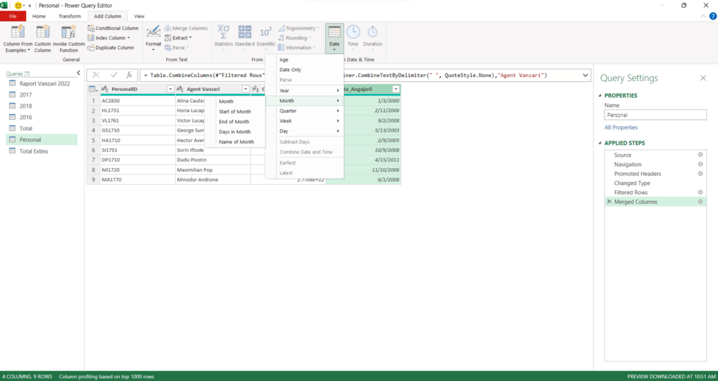 Power query editor 8